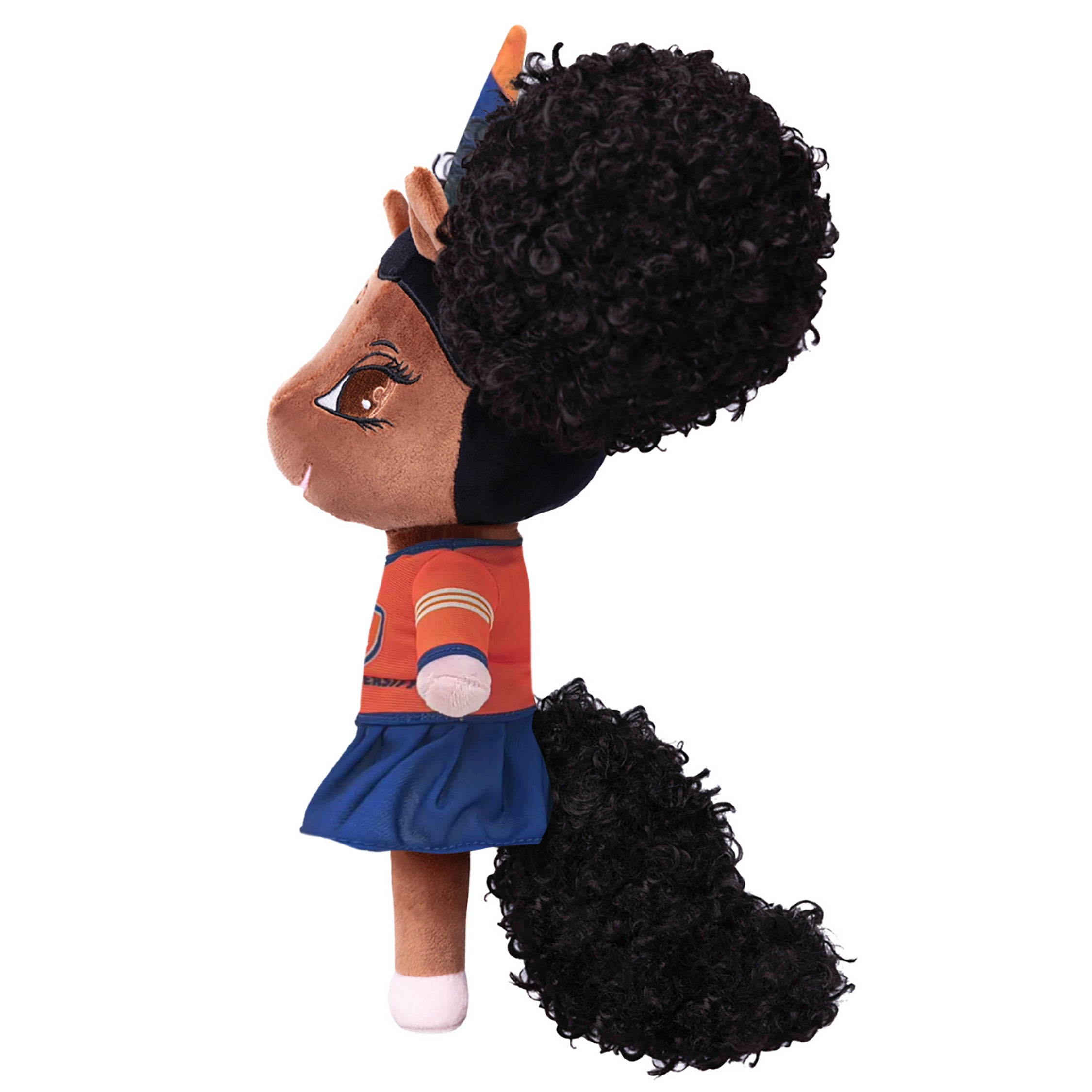 Lincoln University Unicorn Doll with Afro Puffs - 14 inch