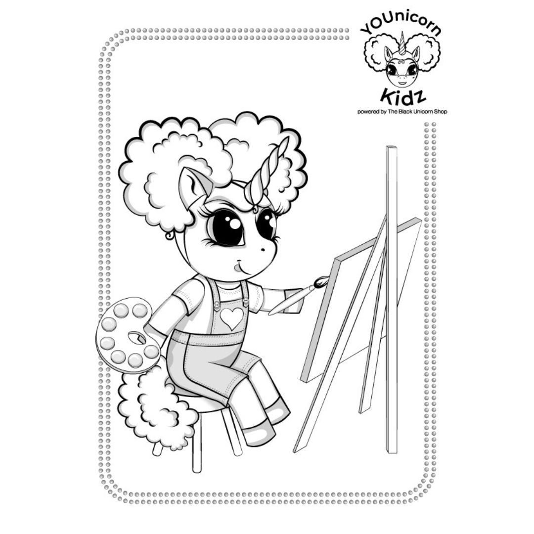 FREE Coloring Page Digital Download: The Smartest Artist