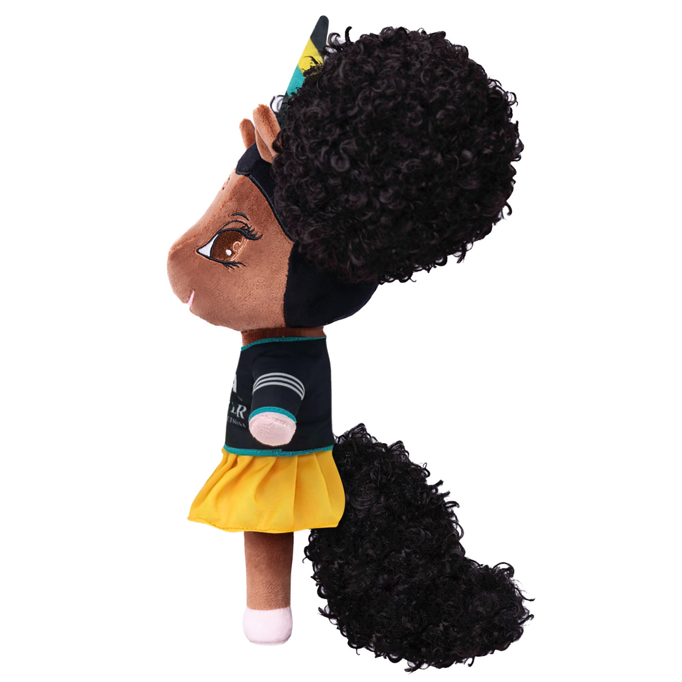 Xavier University of Louisiana Unicorn Doll with Afro Puffs - 14 inch