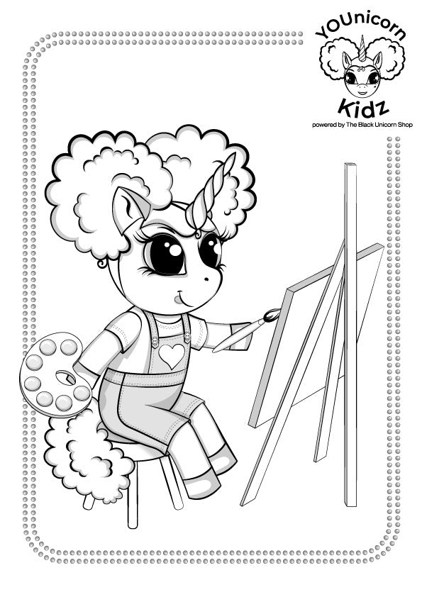 FREE Coloring Page Digital Download: The Smartest Artist